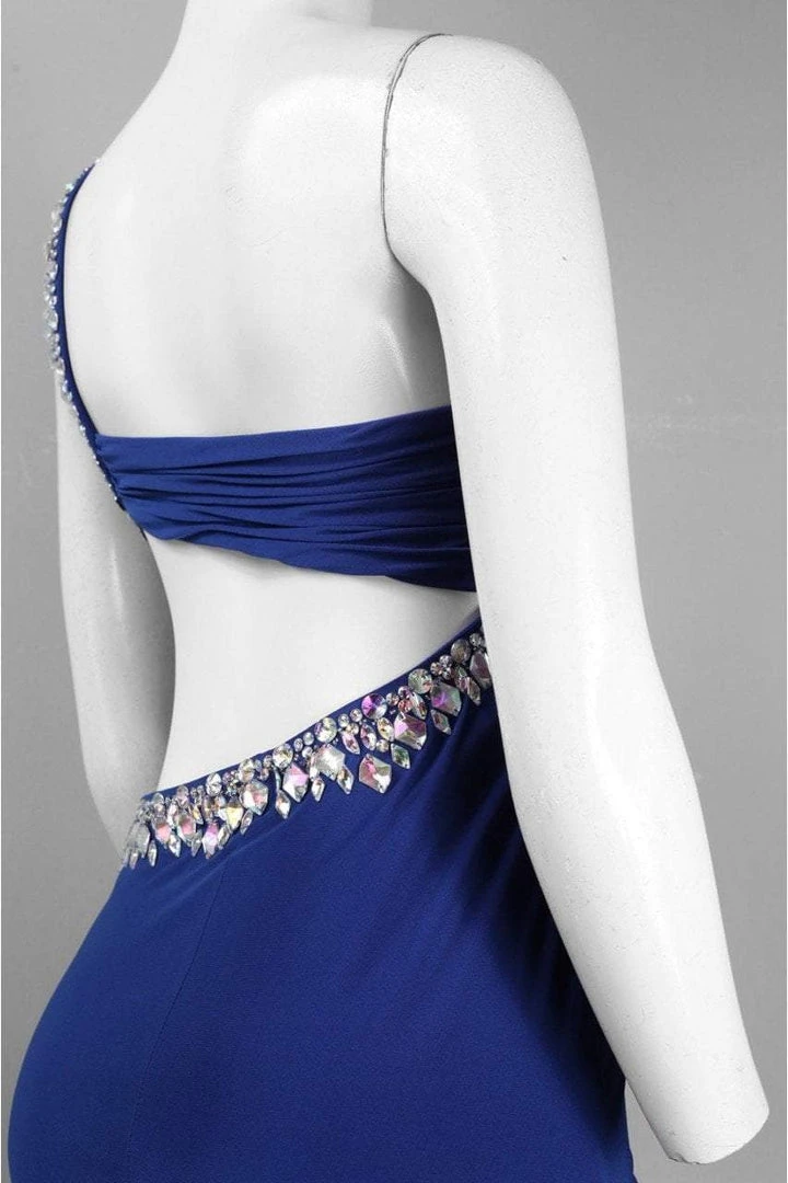 Decode 1.8 - Rhinestone Embellished One Shoulder Strap Gown 182507 Formal Gowns 6 Decode 1.8 - Rhinestone Embellished One Shoulder Strap Gown 182507 Formal Gowns
