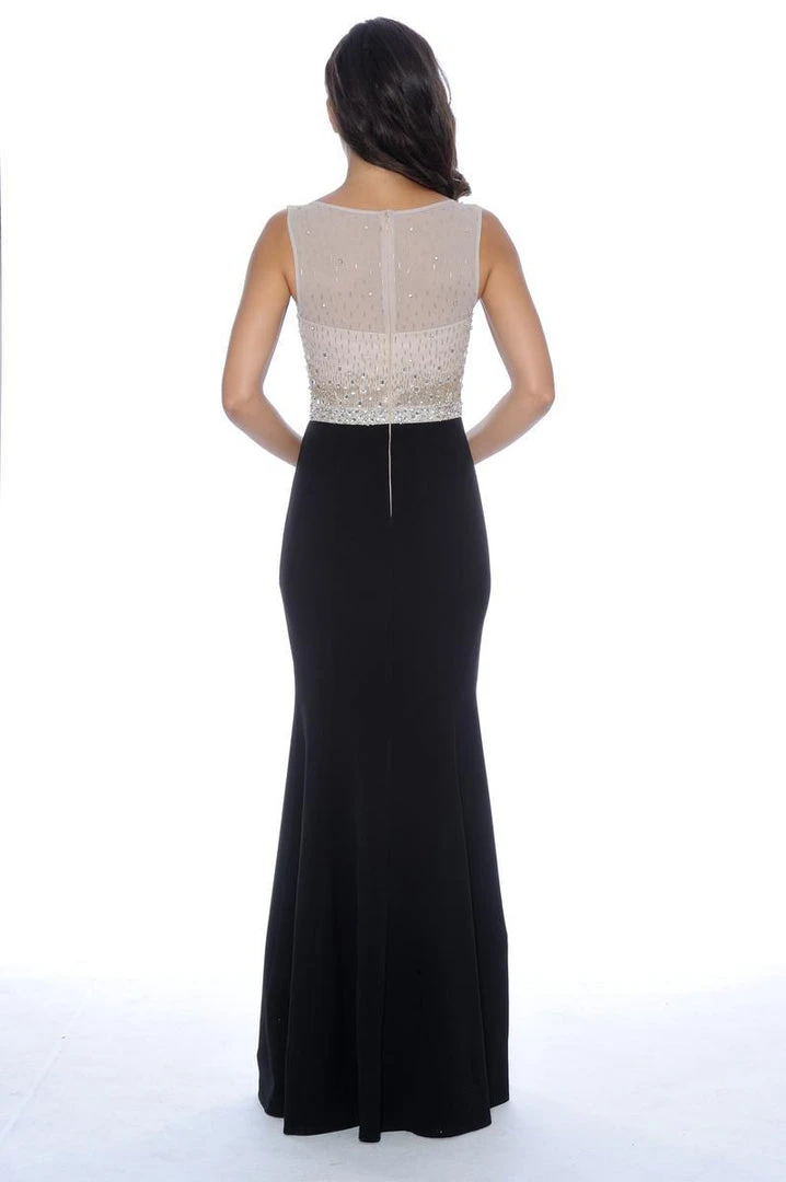 Formal Gowns Decode 1.8 - Rhinestones Beaded Top Two-Toned Evening Dress 182928 4 Formal Gowns Decode 1.8 - Rhinestones Beaded Top Two-Toned Evening Dress 182928