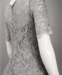 Decode 1.8 - Scalloped Lace Illusion Dress 182415X