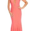Decode 1.8 - Sleeveless Plunging Bodice Sheath Dress 183910 - 1 Pc Hot Coral In Size 0 Available 1 Decode 1.8 - Sleeveless Plunging Bodice Sheath Dress 183910 - 1 Pc Hot Coral In Size 0 Available