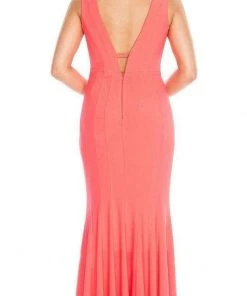 Decode 1.8 - Sleeveless Plunging Bodice Sheath Dress 183910 - 1 Pc Hot Coral In Size 0 Available 5 Decode 1.8 - Sleeveless Plunging Bodice Sheath Dress 183910 - 1 Pc Hot Coral In Size 0 Available