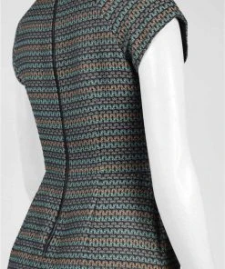 Donna Morgan - D4439M Jewel Neck Fringe Sheath Dress 7 Donna Morgan - D4439M Jewel Neck Fringe Sheath Dress