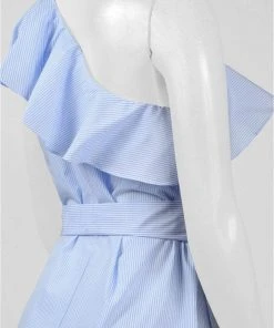 Donna Morgan - D5239M Ruffled Asymmetric A-line Dress