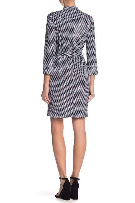 Cocktail Dresses Donna Morgan - D9124M XD Multi Print V-neck Sheath Dress 4 Cocktail Dresses Donna Morgan - D9124M XD Multi Print V-neck Sheath Dress