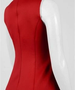 Donna Ricco - DR50182 Sleeveless Ruffle Hem Cocktail Dress Cocktail Dresses