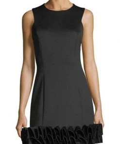 Donna Ricco - DR50182 Sleeveless Ruffle Hem Cocktail Dress Cocktail Dresses