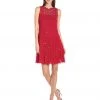 Cocktail Dresses Elie Tahari - E41VA607 Embellished Crochet A-line Dress 2 Cocktail Dresses Elie Tahari - E41VA607 Embellished Crochet A-line Dress