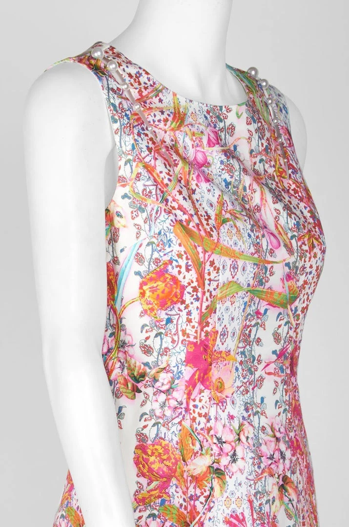 Cocktail Dresses Elie Tahari - E6033607 Multi-Print Jewel Neck Sheath Dress 7 Cocktail Dresses Elie Tahari - E6033607 Multi-Print Jewel Neck Sheath Dress