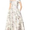 Long Dresses Eliza J Evening - Floral Printed Off-Shoulder A-line Dress EJ8M8107 - 1 Pc Blush In Size 12 Available 2 Long Dresses Eliza J Evening - Floral Printed Off-Shoulder A-line Dress EJ8M8107 - 1 Pc Blush In Size 12 Available