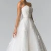 Elizabeth K Bridal - GL2370 Strapless Beaded Ballgown Formal Gowns 1 Elizabeth K Bridal - GL2370 Strapless Beaded Ballgown Formal Gowns