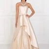 Formal Gowns Elizabeth K Bridal - GL2429 Strapless Straight-Across Jeweled Mikado Gown