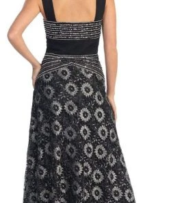 Formal Gowns Elizabeth K - GL1002 Daisy Printed Embellished Sweetheart Dress