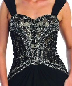 Formal Gowns Elizabeth K - GL1005 Intricate Beaded Sweetheart A-Line Gown 14 Formal Gowns Elizabeth K - GL1005 Intricate Beaded Sweetheart A-Line Gown