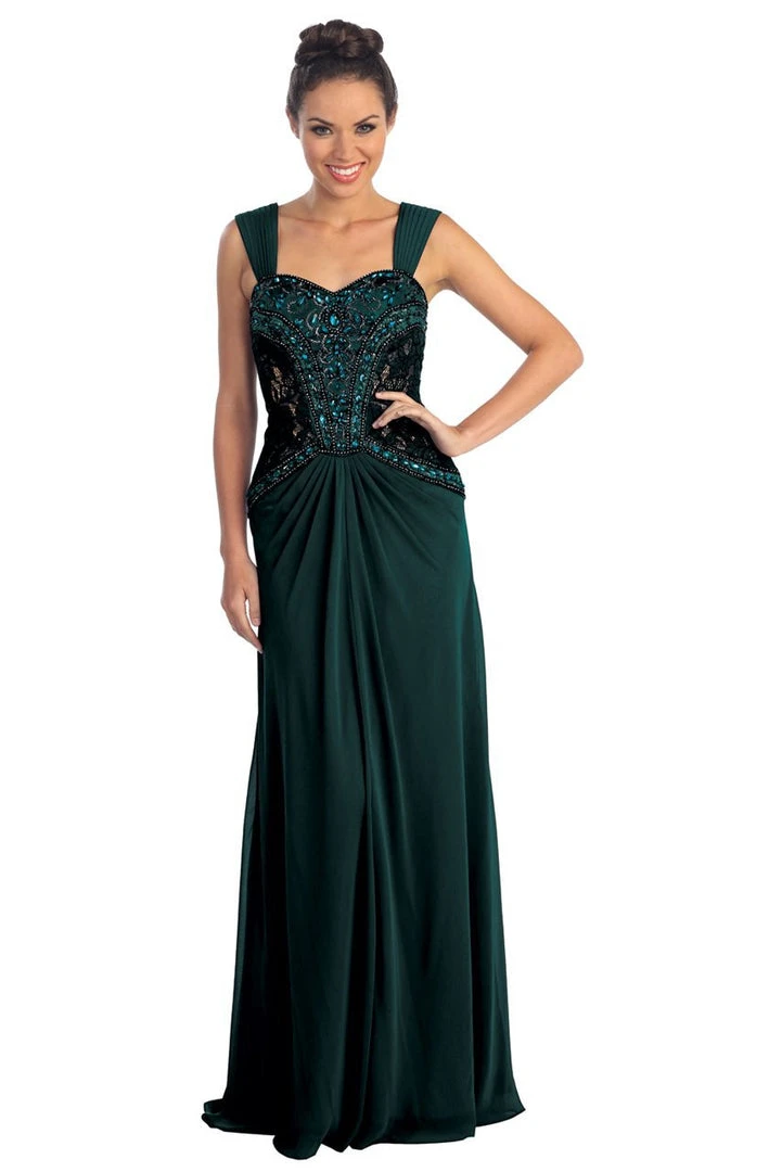 Formal Gowns Elizabeth K - GL1005 Intricate Beaded Sweetheart A-Line Gown 3 Formal Gowns Elizabeth K - GL1005 Intricate Beaded Sweetheart A-Line Gown