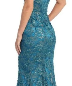 Elizabeth K - GL1006 Strapless Sweetheart Lace Long Dress