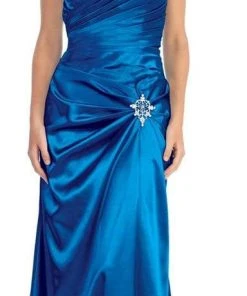 Elizabeth K - GL1019 Spliced Ruching Charmeuse Gown Formal Gowns 7 Elizabeth K - GL1019 Spliced Ruching Charmeuse Gown Formal Gowns