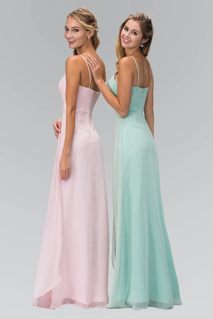 Formal Gowns Elizabeth K - GL1020 Jewel Accented Fan Bustline Chiffon Dress 4 Formal Gowns Elizabeth K - GL1020 Jewel Accented Fan Bustline Chiffon Dress