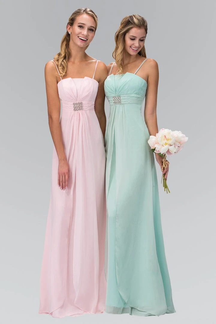 Formal Gowns Elizabeth K - GL1020 Jewel Accented Fan Bustline Chiffon Dress 3 Formal Gowns Elizabeth K - GL1020 Jewel Accented Fan Bustline Chiffon Dress