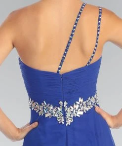 Formal Gowns Elizabeth K - GL1030 Jeweled Ruched Sweetheart Chiffon Dress 9 Formal Gowns Elizabeth K - GL1030 Jeweled Ruched Sweetheart Chiffon Dress