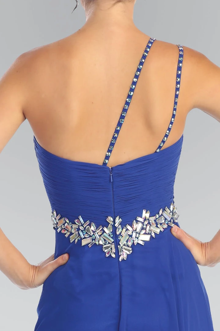 Formal Gowns Elizabeth K - GL1030 Jeweled Ruched Sweetheart Chiffon Dress 6 Formal Gowns Elizabeth K - GL1030 Jeweled Ruched Sweetheart Chiffon Dress