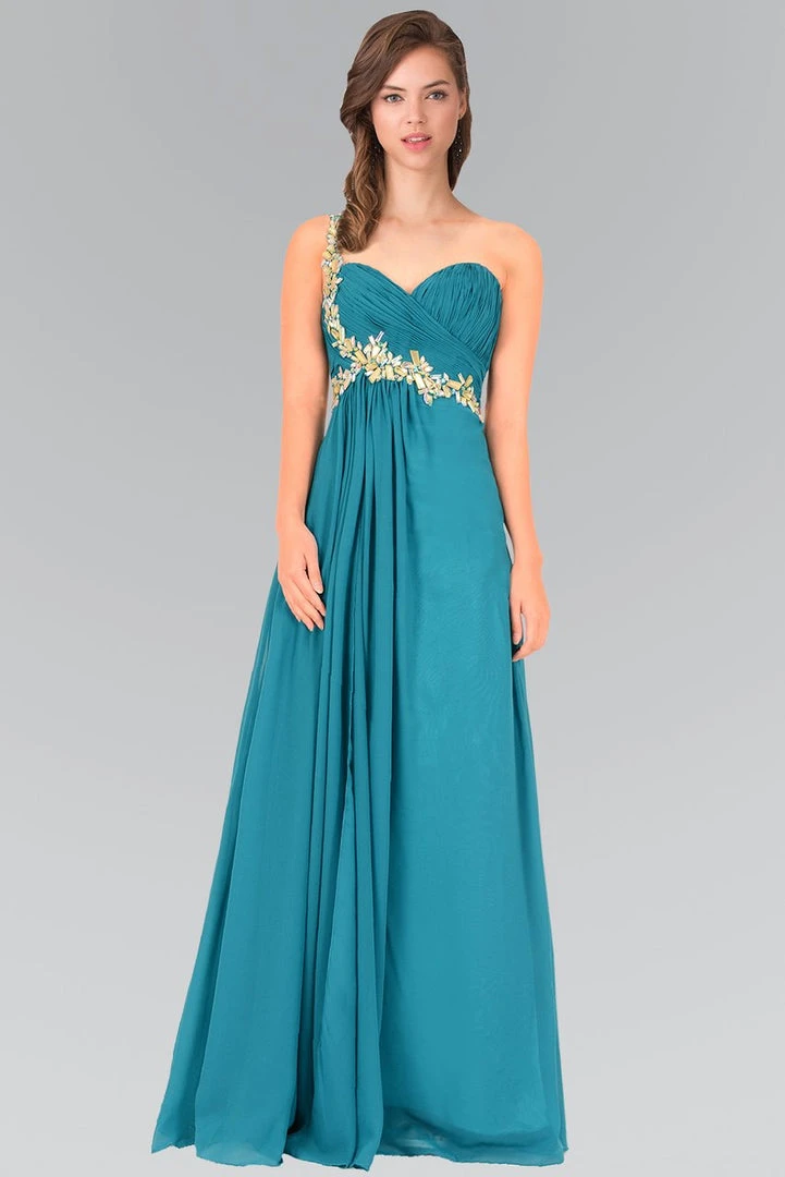 Formal Gowns Elizabeth K - GL1030 Jeweled Ruched Sweetheart Chiffon Dress 3 Formal Gowns Elizabeth K - GL1030 Jeweled Ruched Sweetheart Chiffon Dress