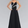 Elizabeth K - GL1031 Bejeweled Ruched Sweetheart Chiffon Dress Formal Gowns 1 Elizabeth K - GL1031 Bejeweled Ruched Sweetheart Chiffon Dress Formal Gowns