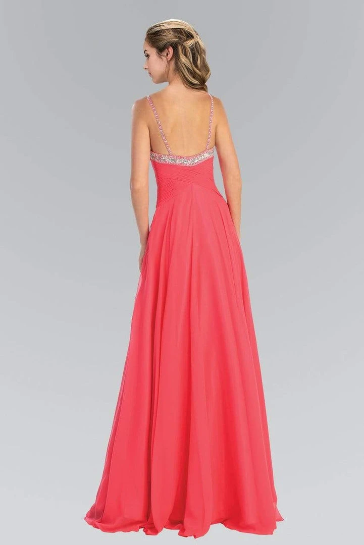 Elizabeth K - GL1031 Bejeweled Ruched Sweetheart Chiffon Dress Formal Gowns 5 Elizabeth K - GL1031 Bejeweled Ruched Sweetheart Chiffon Dress Formal Gowns