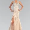 Elizabeth K - GL1043 V-Neck Long Dress With Slit Formal Gowns 1 Elizabeth K - GL1043 V-Neck Long Dress With Slit Formal Gowns