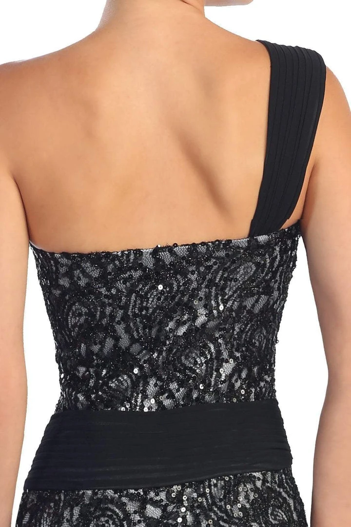 Elizabeth K - GL1049 Sequined One Shoulder Strap Sweetheart Dress Formal Gowns 6 Elizabeth K - GL1049 Sequined One Shoulder Strap Sweetheart Dress Formal Gowns