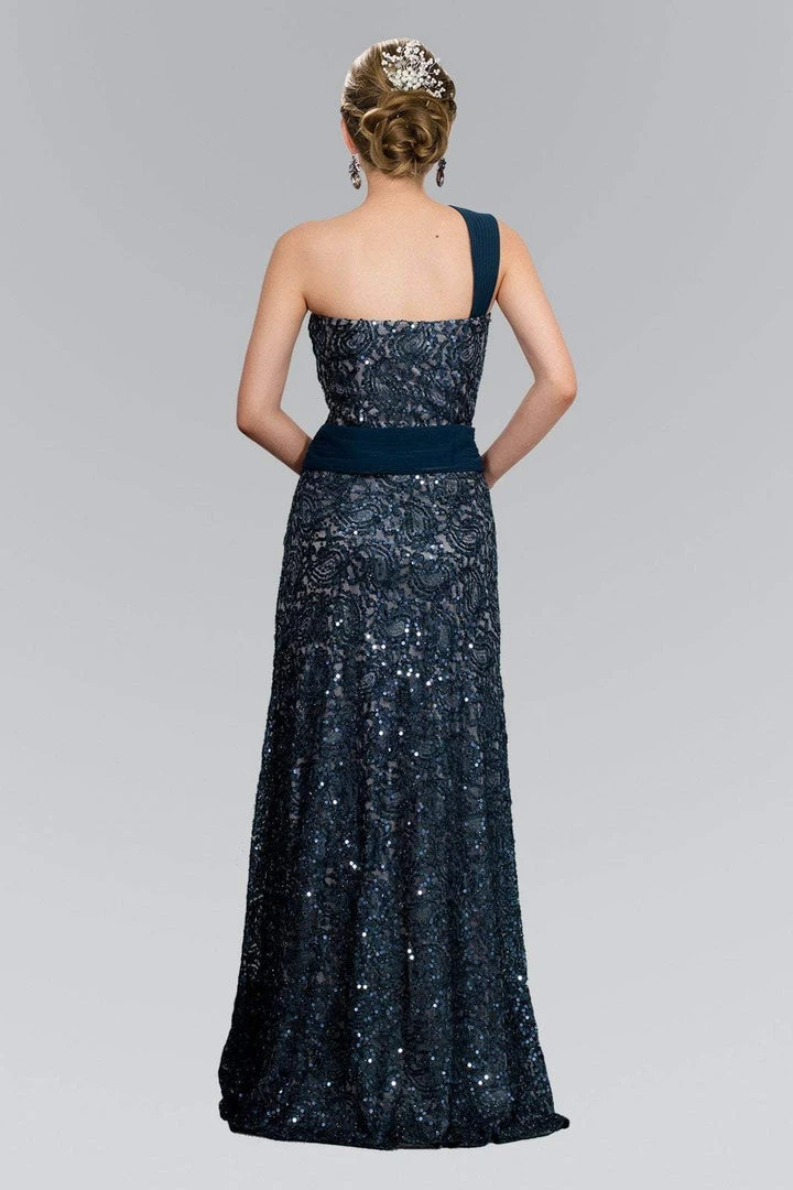 Elizabeth K - GL1049 Sequined One Shoulder Strap Sweetheart Dress Formal Gowns 10 Elizabeth K - GL1049 Sequined One Shoulder Strap Sweetheart Dress Formal Gowns