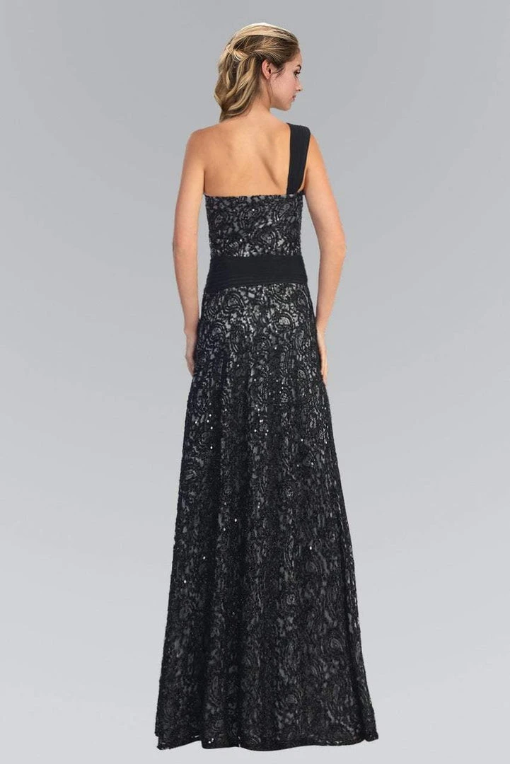 Elizabeth K - GL1049 Sequined One Shoulder Strap Sweetheart Dress Formal Gowns 4 Elizabeth K - GL1049 Sequined One Shoulder Strap Sweetheart Dress Formal Gowns