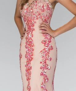 Formal Gowns Elizabeth K - GL1067 Strapless Sequin Accented Trumpet Gown 11 Formal Gowns Elizabeth K - GL1067 Strapless Sequin Accented Trumpet Gown