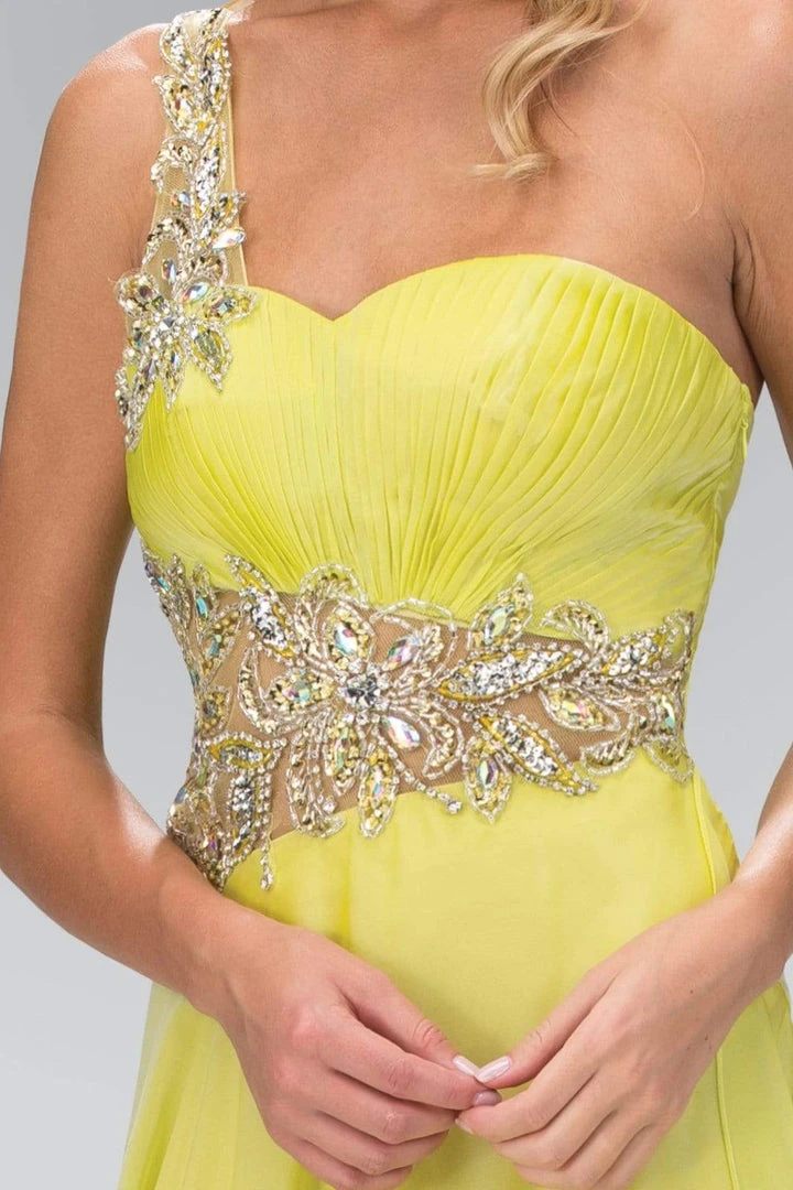 Formal Gowns Elizabeth K - GL1083 One Shoulder Jewel Embellished Chiffon Gown 5 Formal Gowns Elizabeth K - GL1083 One Shoulder Jewel Embellished Chiffon Gown