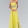 Formal Gowns Elizabeth K - GL1083 One Shoulder Jewel Embellished Chiffon Gown 2 Formal Gowns Elizabeth K - GL1083 One Shoulder Jewel Embellished Chiffon Gown