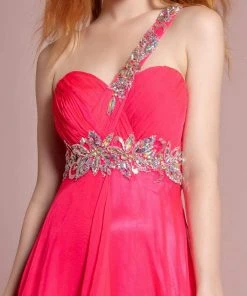 Formal Gowns Elizabeth K - GL1084 One Shoulder Strap Ruched Sweetheart Dress 9 Formal Gowns Elizabeth K - GL1084 One Shoulder Strap Ruched Sweetheart Dress