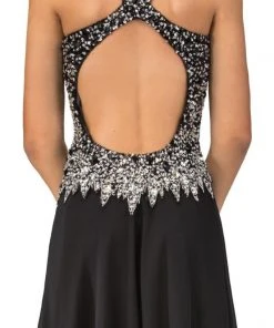 Formal Gowns Elizabeth K - GL1113 V-Neck Sleeveless Long Dress