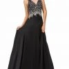 Formal Gowns Elizabeth K - GL1113 V-Neck Sleeveless Long Dress