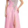Elizabeth K - GL1114 Beaded And Ruched Sweetheart Chiffon Dress