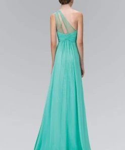 Formal Gowns Elizabeth K - GL1138 Sheer Asymmetrical Ornate A-Line Gown 9 Formal Gowns Elizabeth K - GL1138 Sheer Asymmetrical Ornate A-Line Gown