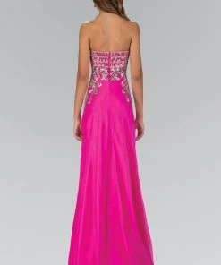 Elizabeth K - GL1148 Bead Embellished Sweetheart A-Line Dress Formal Gowns