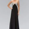 Elizabeth K - GL1151 Jewel Accented Sweetheart Chiffon Dress Formal Gowns