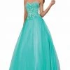 Elizabeth K - GL1300 Strapless Embellished Long Gown Formal Gowns