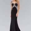 Elizabeth K - GL1358 Jewel-Accented V-Neck Gown 2 Elizabeth K - GL1358 Jewel-Accented V-Neck Gown