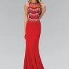 Elizabeth K - GL1361 Jewel-Accented Halter Neck Gown Formal Gowns 2 Elizabeth K - GL1361 Jewel-Accented Halter Neck Gown Formal Gowns