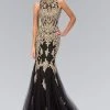 Elizabeth K - GL1365 Embellished High Neck Mermaid Gown Formal Gowns 1 Elizabeth K - GL1365 Embellished High Neck Mermaid Gown Formal Gowns