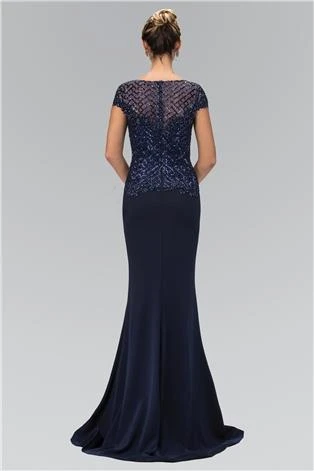 Elizabeth K - GL1369 Cap Sleeve Bead And Sequin Embellished Gown Formal Gowns 4 Elizabeth K - GL1369 Cap Sleeve Bead And Sequin Embellished Gown Formal Gowns