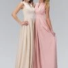 Elizabeth K - GL1391 Bateau Neck Jersey Dress Formal Gowns 2 Elizabeth K - GL1391 Bateau Neck Jersey Dress Formal Gowns