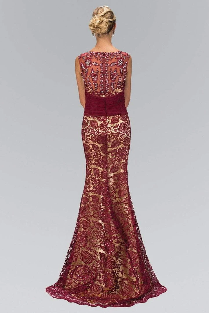Elizabeth K - GL1415 Bejeweled Illusion Trumpet Gown 4 Elizabeth K - GL1415 Bejeweled Illusion Trumpet Gown