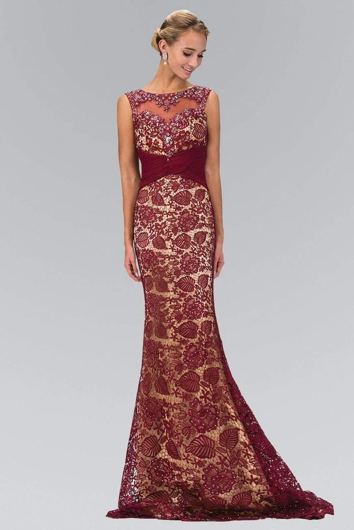 Elizabeth K - GL1415 Bejeweled Illusion Trumpet Gown 3 Elizabeth K - GL1415 Bejeweled Illusion Trumpet Gown