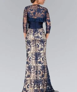 Elizabeth K - GL1419 Embellished Lace Sweetheart Trumpet Dress 7 Elizabeth K - GL1419 Embellished Lace Sweetheart Trumpet Dress